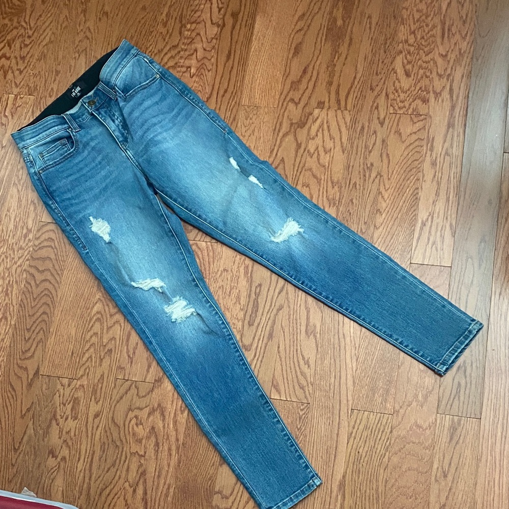LuLaRoe Women's Skinny Jeans - Distressed Blue 26